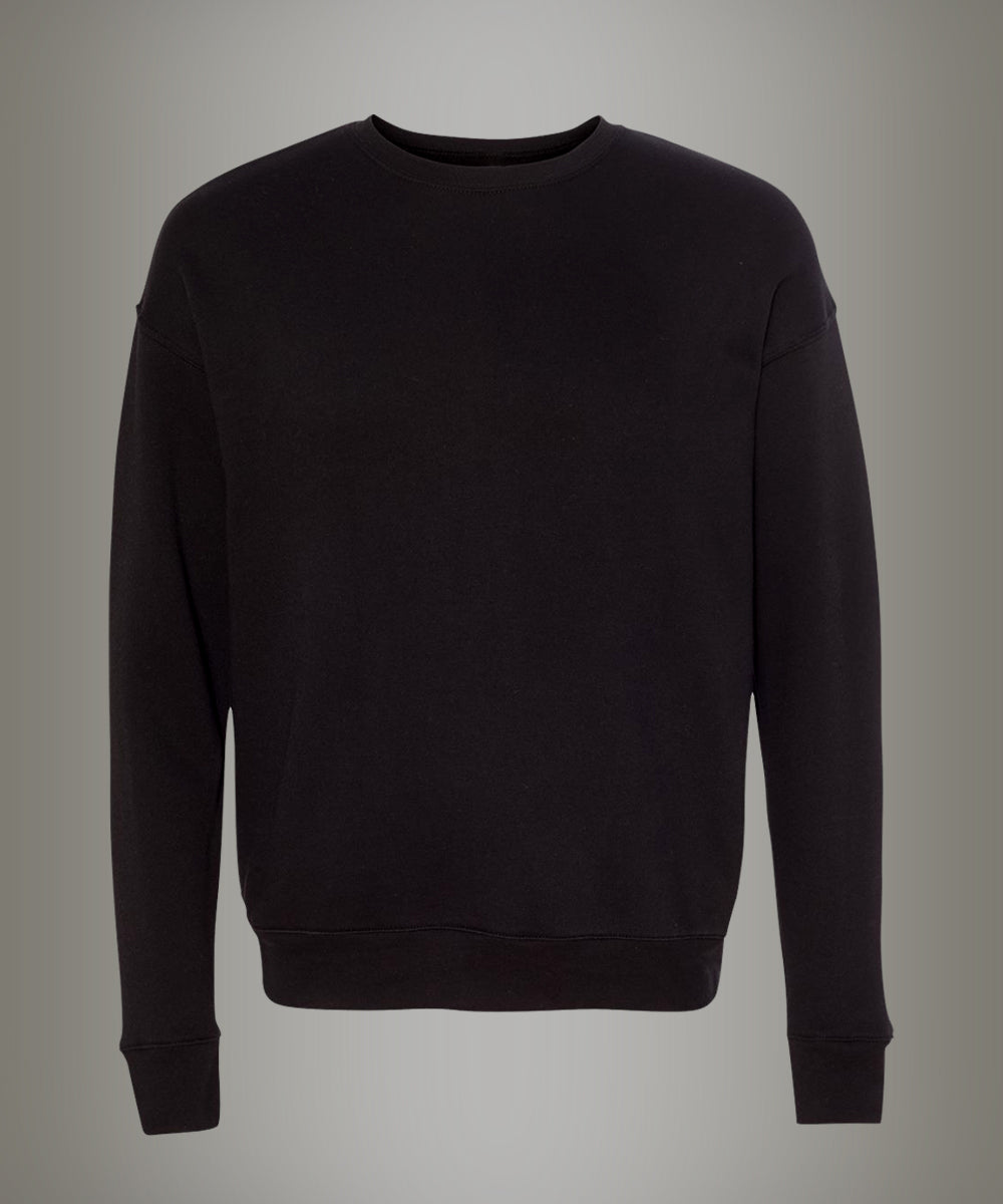 Black sweatshirt on a gray background