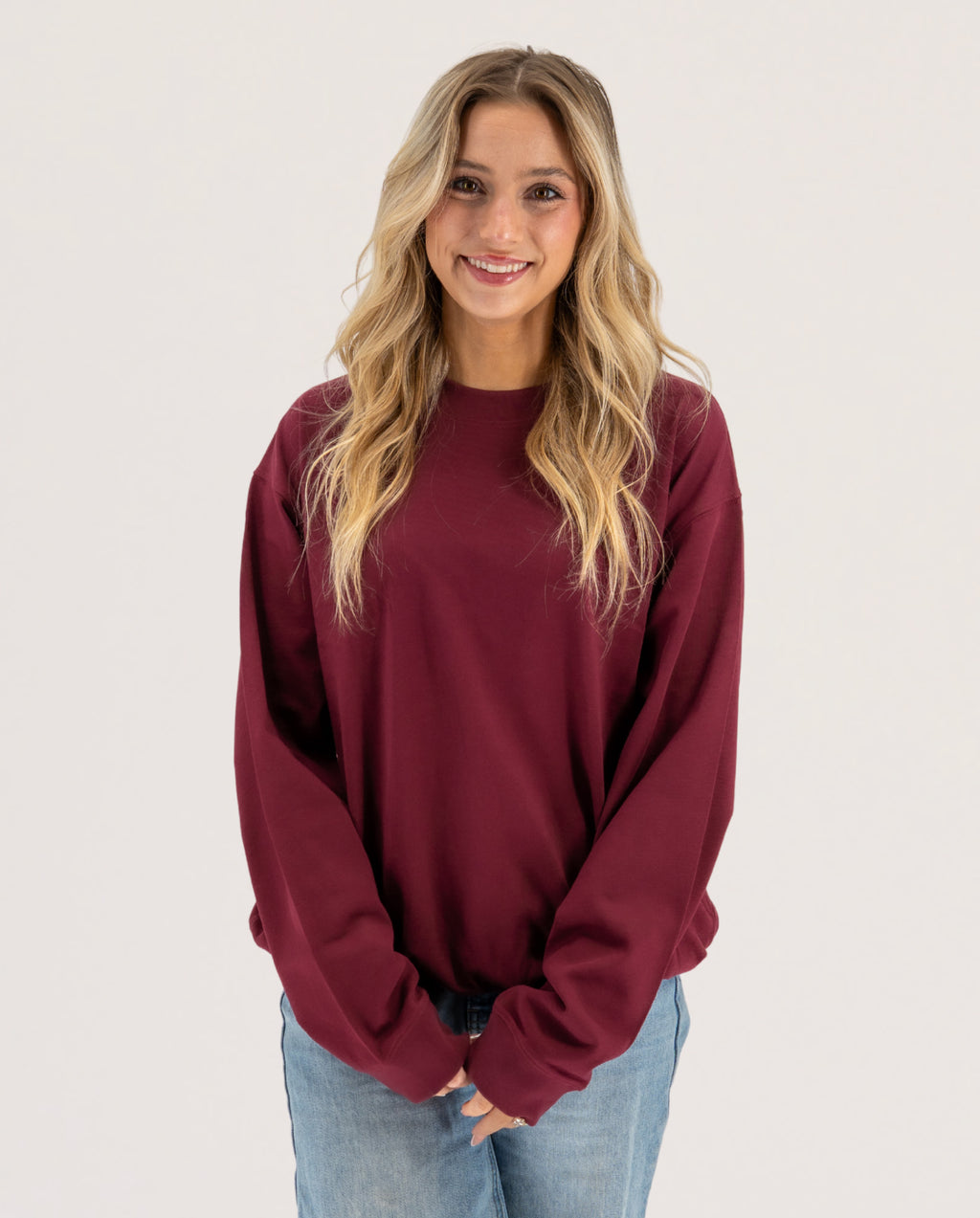 Peruvian Pima Long Sleeve Crew