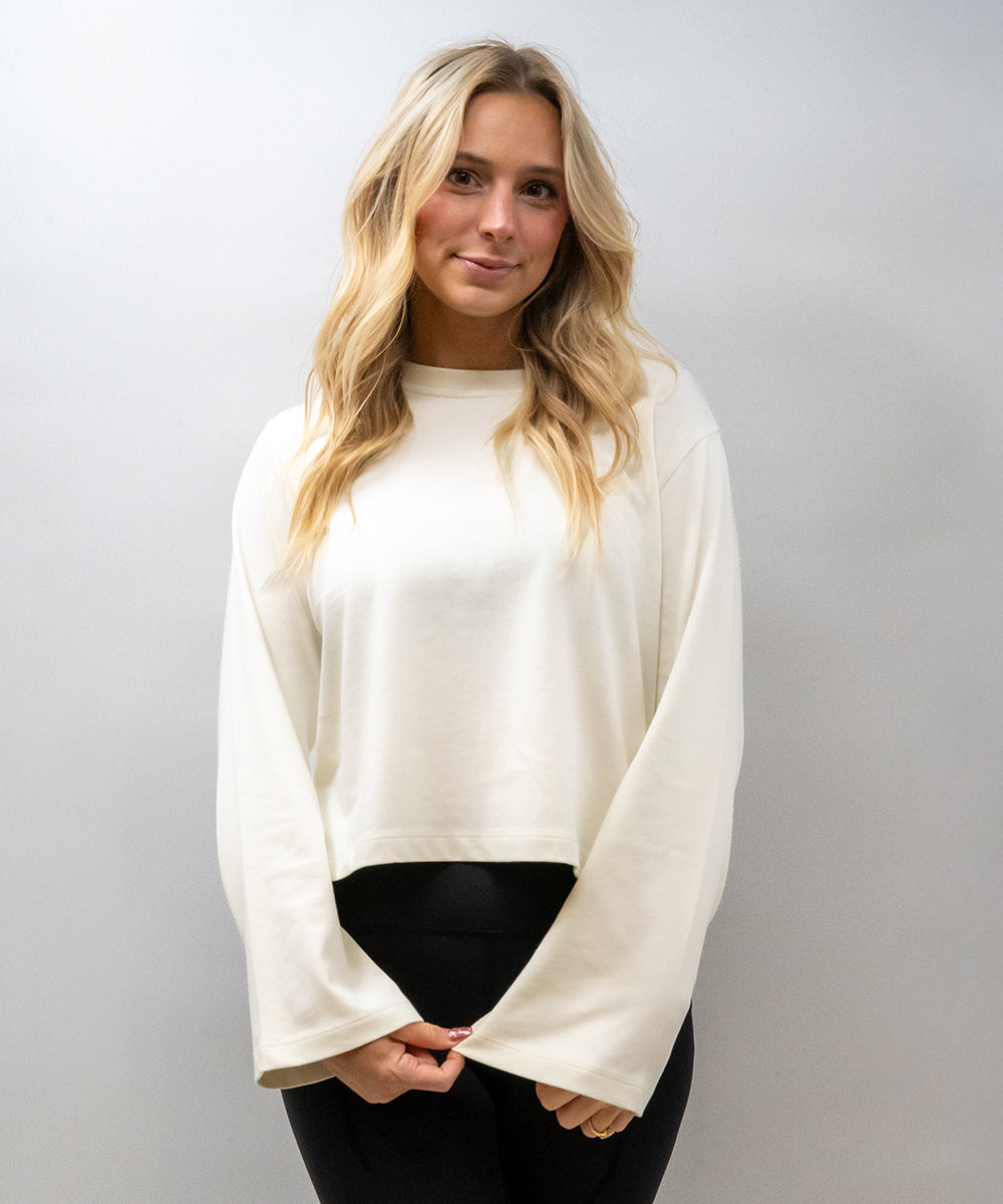 Peruvian Pima Bell Sleeve Crop